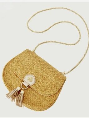 Lily Pulitzer Sirena Straw Crossbody Bag